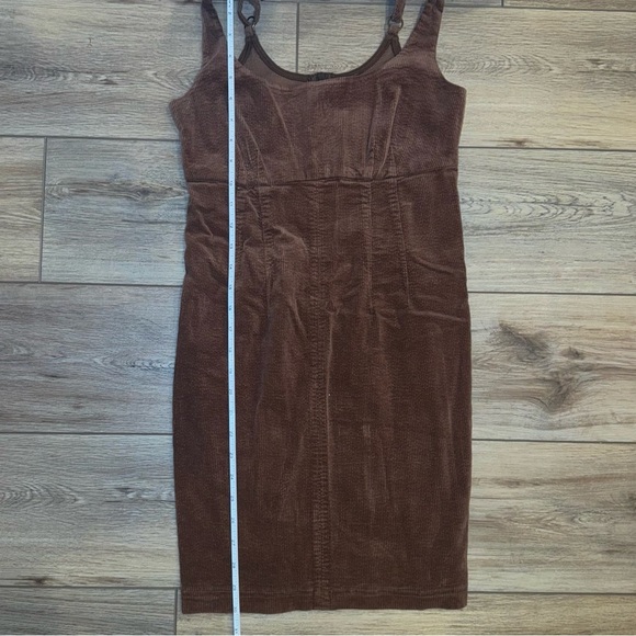 NWT Brown Corduroy fitted Wild Fable dress size XS - Picture 6 of 10